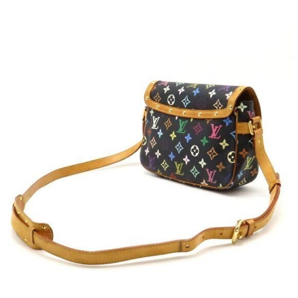 Authentic LOUIS VUITTON Monogram Multicolor Sologne Black Crossbody Shoulder Bag - Picture 2 of 10